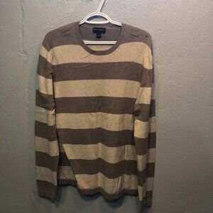 Banana Republic Sweater Adult Size Large Tan/Brown Cotton